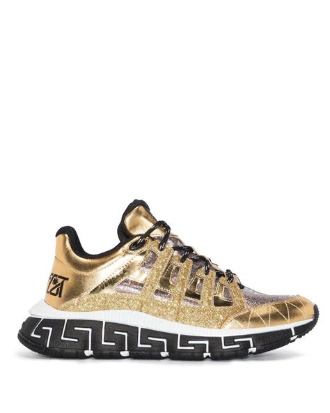 versace women black sneakers with glitter|versace sneakers women's sale.